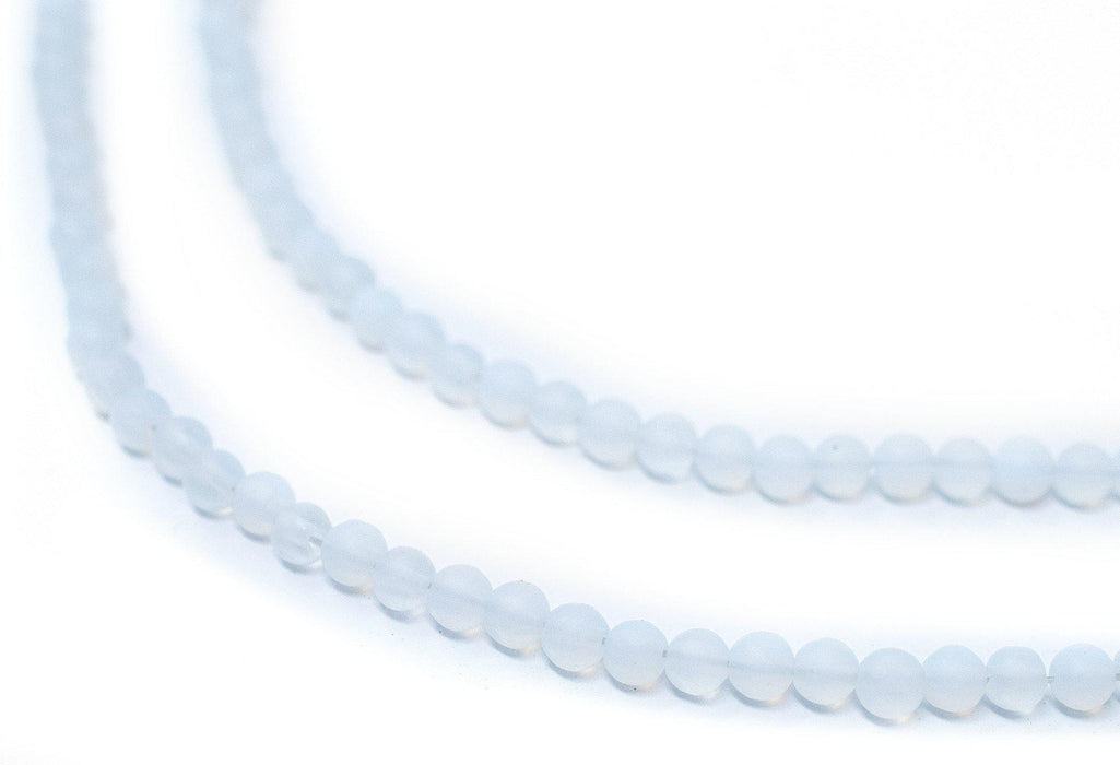 Matte Round Moonstone Opalite Beads (4mm) - The Bead Chest