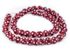 Red Venetian-Style Skunk Beads (14mm) - The Bead Chest