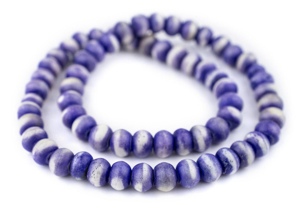 Blue Rustic Bone Beads (12mm) - The Bead Chest