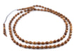 Brown Oval Wooden Arabian Prayer Beads (5x8mm) - The Bead Chest