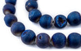 Blue Round Druzy Agate Beads (14mm) - The Bead Chest