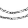 Diamond Cut Faceted Silver Beads (4mm)