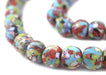 Bolgatanga Mix Fused Recycled Glass Beads (14mm) - The Bead Chest