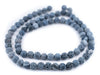 Matte Round Black Crackled Agate Beads (10mm) - The Bead Chest