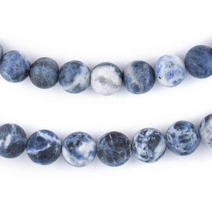 Matte Round Sodalite Beads (10mm) - The Bead Chest