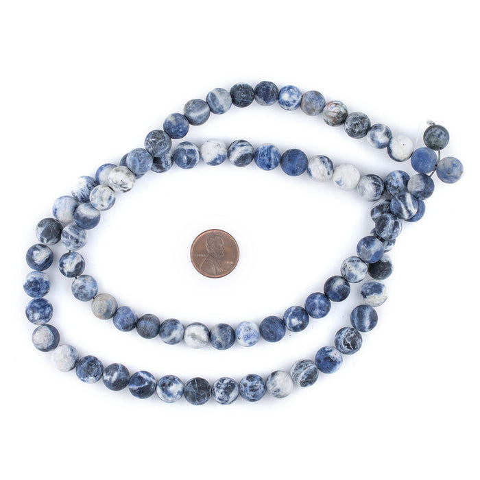 Matte Round Sodalite Beads (10mm) - The Bead Chest