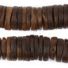 Jumbo Brown Coconut Bone Heishi Beads (22mm)