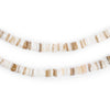 White Natural Shell Heishi Beads (4mm)