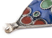 Floral Medallion Enameled Berber Pendant - The Bead Chest