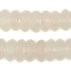 Jumbo Clear Rondelle Recycled Glass Beads (20mm)