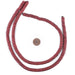 Cherry Red Disk Natural Wood Beads (4x8mm) - The Bead Chest