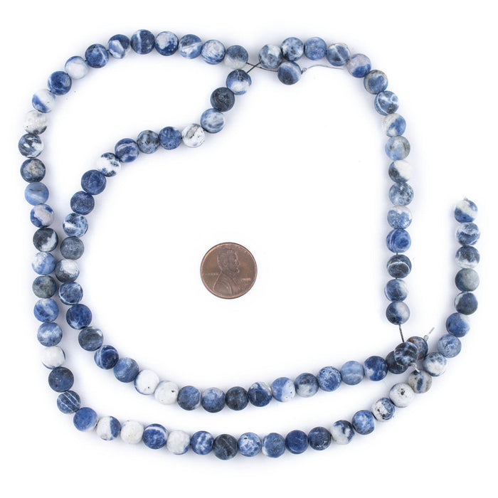 Matte Round Sodalite Beads (8mm) - The Bead Chest