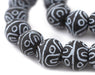 Jumbo Painted Krobo Glass Beads (Tribal Pattern) - The Bead Chest