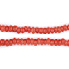 Red Java Glass Donut Beads (6mm)