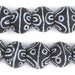 Jumbo Painted Krobo Glass Beads (Tribal Pattern) - The Bead Chest