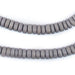 Grey Disk Natural Wood Beads (4x8mm) - The Bead Chest