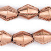 Ethiopian Wired Copper Bicone Beads (22x16mm)