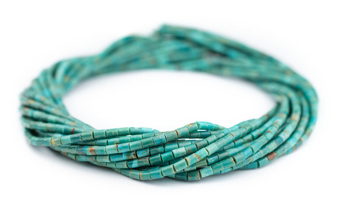 Cylindrical Heishi Turquoise Beads (5x3mm) - The Bead Chest