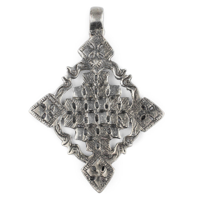 Ziway Silver Coptic Cross Pendant (55x75mm) - The Bead Chest