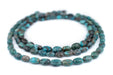 Oval Turquoise Stone Beads (12x10mm) - The Bead Chest