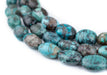 Oval Turquoise Stone Beads (12x10mm) - The Bead Chest