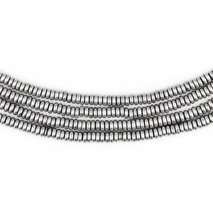Smooth Silver Heishi Beads (3mm)