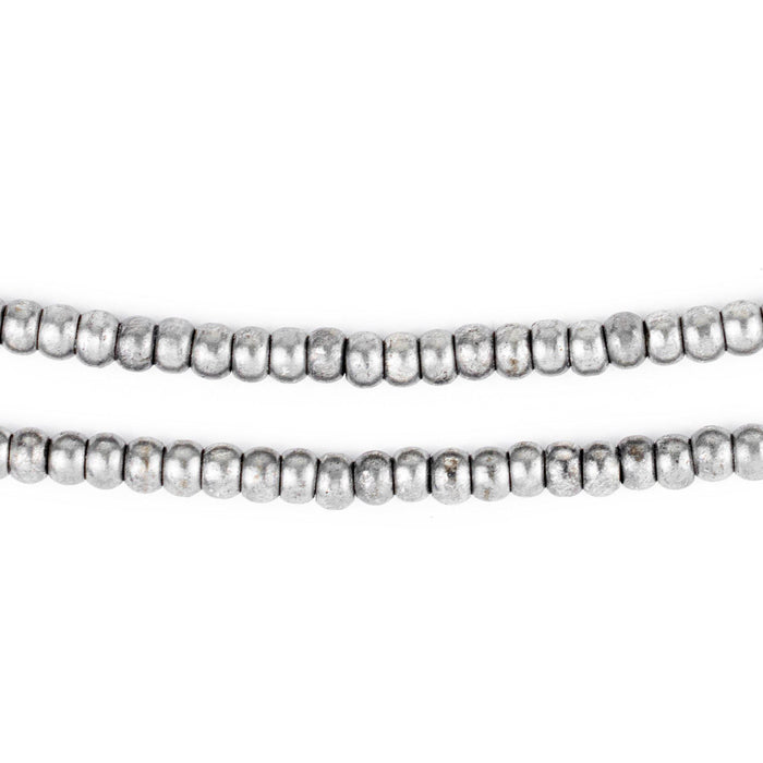 Silver Rondelle Beads (4mm) - The Bead Chest