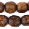 Dark Brown Kenya Bone Beads (Sphere, Value Strand)