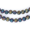Rainbow Round Druzy Agate Beads (8mm)