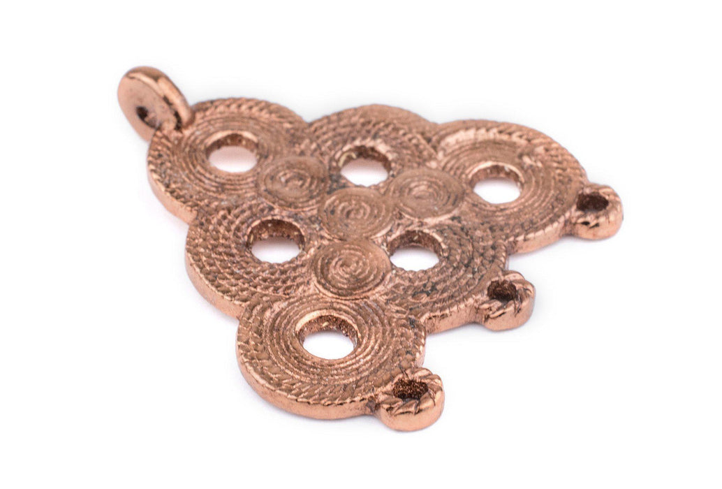 Copper Baule Beehive Connector Pendant (54x47mm) - The Bead Chest