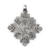 Turmi Silver Coptic Cross Pendant (55x65mm)
