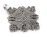 Turmi Silver Coptic Cross Pendant (55x65mm) - The Bead Chest