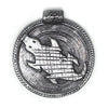 Silver Lizard Baule Bead Pendant (58x52mm)