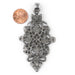 Adama Silver Coptic Cross Pendant (45x85mm) - The Bead Chest