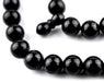 Black Round Wooden Arabian Prayer Beads (8mm) - The Bead Chest