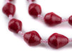 Cardinal Red Recycled Paper Beads from Uganda - The Bead Chest