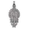 Lalibela Silver Coptic Cross Pendant (30x70mm)