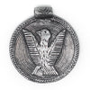 Silver Bird Baule Bead Pendant (58x52mm)