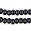 Black Abacus Natural Wood Beads (8x12mm)