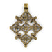 Metu Brass Coptic Cross Pendant (53x70mm) - The Bead Chest