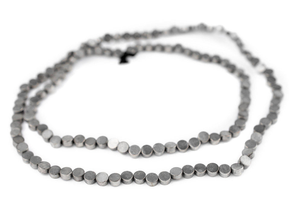 Circular Disk Silver Beads (5mm) - The Bead Chest