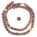 Peach Round Druzy Agate Beads (12mm) - The Bead Chest