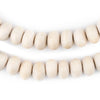 Cream Abacus Natural Wood Beads (8x12mm)