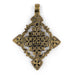 Ziway Brass Coptic Cross Pendant (55x75mm) - The Bead Chest