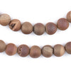 Peach Round Druzy Agate Beads (10mm)