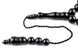 Black Round Wooden Arabian Prayer Beads (8mm) - The Bead Chest
