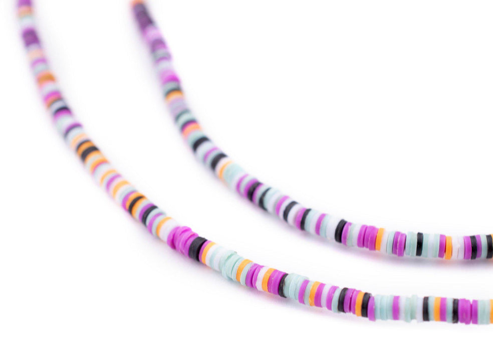 Pastel Medley Phono Record Vinyl Beads (3mm) - The Bead Chest