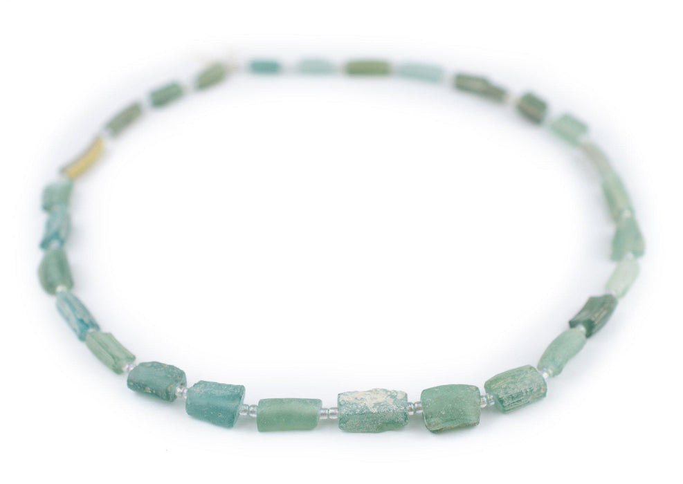 Light Green Roman Glass Bangle Beads - The Bead Chest
