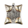 Handcrafted Tuareg Silver Talisman Pendant (62x53mm)