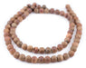 Peach Round Druzy Agate Beads (10mm) - The Bead Chest